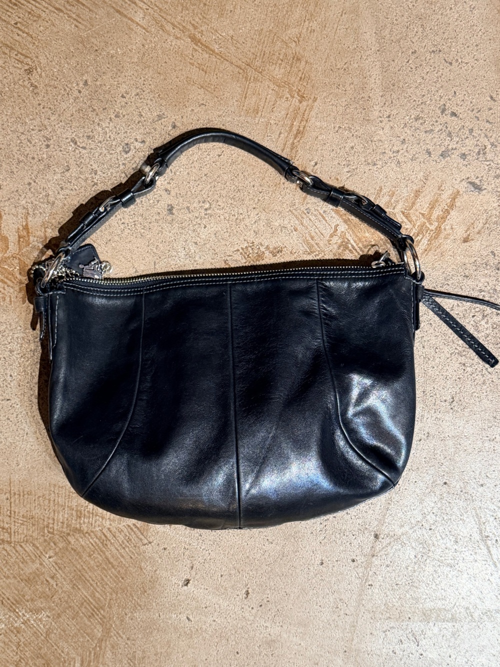 Coach Y2K SoHo Hobo Black Leather Purse - Picture 3 of 7